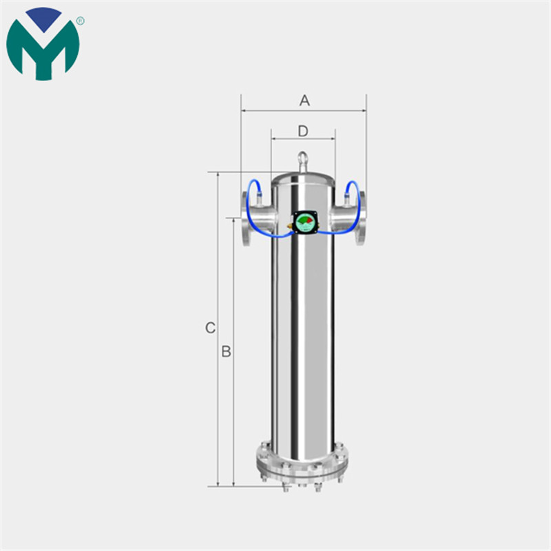 Stainless steel flange filter